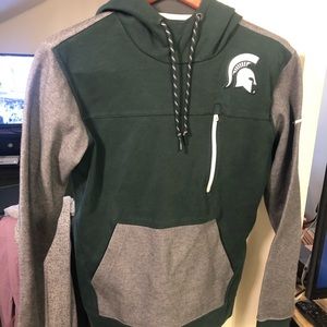 NIKE dri-fit hoodie MSU Michigan State sz M